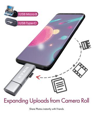 ICY BOX IB-CR200-C USB 2.0 Antraciet geheugenkaartlezer