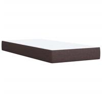 Boxspring met matras stof donkerbruin 90x200 cm - thumbnail