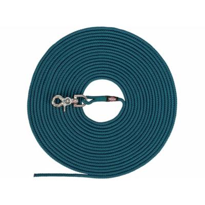TRIXIE HONDENRIEM SLEEPLIJN ROND ZONDER HANDLUS PETROL BLAUW 5 MTR X 0,6 CM