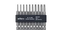 Wiha Bitset Professional 70 mm TORX® kogelkop 1/4" incl. bitstrook 11-delig - 32804 - 32804 - thumbnail