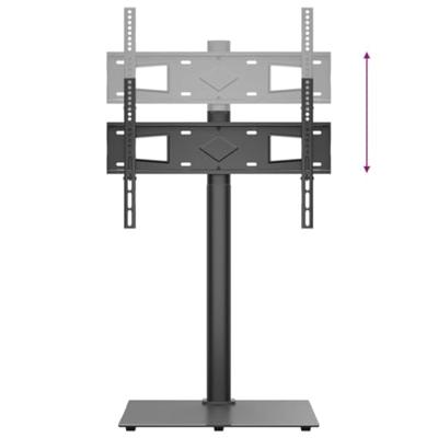 VidaXL Tv-standaard hoekmodel 1-laags voor 32-65 inch zwart