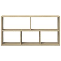 Wandschap 100x25x50 cm bewerkt hout sonoma eikenkleurig - thumbnail