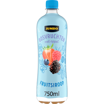 Jumbo Fruitsiroop Bosvruchten met Appel 750ML