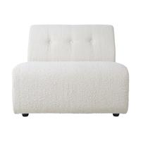 HKliving Vint bank middle Boucle Cream - thumbnail