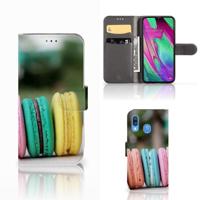 Samsung Galaxy A40 | Book Cover | Macarons - thumbnail