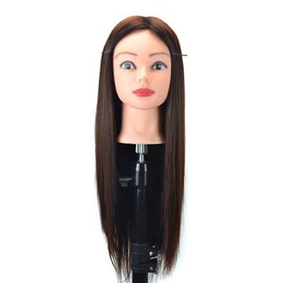 Praktijk disc haar gevlochten mannequin hoofd pruik styling trimmen hoofd model (Marron)