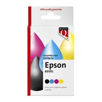Inktcartridge Quantore alternatief tbv Epson 603XL zwart + 3 kleuren | 12 stuks - thumbnail
