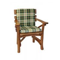 Tuinstoelkussen - Hout Groen - Bruin 48 x 88 cm - thumbnail