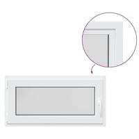 Kelderraam "RISOR" 100x50 cm draai-kiep DIN links wit - thumbnail