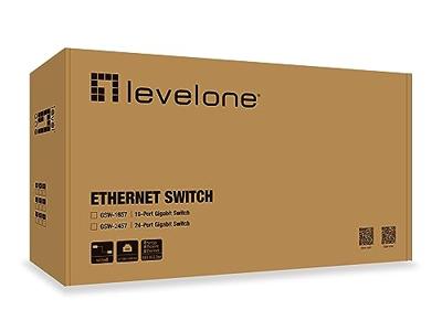 LevelOne GSW-2457 netwerk-switch Unmanaged Gigabit Ethernet (10/100/1000) Zwart LevelOne GSW-2457 netwerk-switch Unmanaged Gigabit Ethernet (10/100/1000) Zwart
