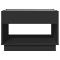 Salontafel met Infinity LED 70x50x50 cm zwart - thumbnail