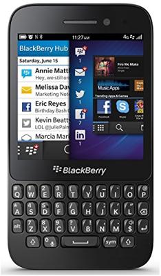 BlackBerry Q5 8GB RFS121LW SQR100-2 (alleen GSM, geen CDMA) Fabriek ontgrendeld 4G/LTE Qwerty Simfree mobiele telefoon - (zwart)