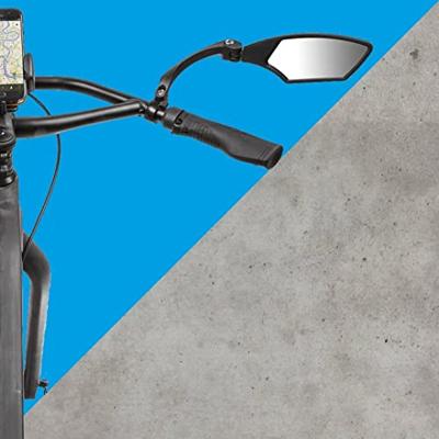 M-Wave fietsspiegel links 110 x 55 mm zwart