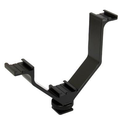 12,5 cm triple schoen v-bracket(zwart)