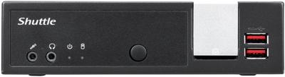 Shuttle XPС Slim DL20NV2 PC/workstation barebone 1,35 l grote PC zwart Intel SoC BGA 1090 N4505 2 GHz