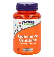 NOW Arginine & Ornithine 500/250 Capsules - thumbnail