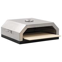 Pizzaoven met keramische steen voor gas-/houtskoolbarbecue - thumbnail