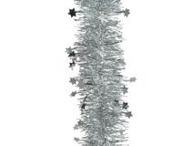 Guirlande Lametta Ster 270cm Ø10cm Zilver - thumbnail
