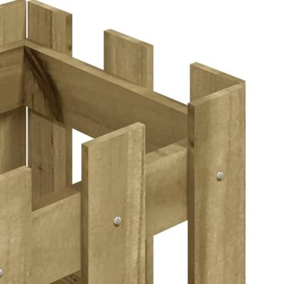 VidaXL Plantenbak met hekontwerp 30x30x30 cm geïmpregneerd grenenhout VidaXL Plantenbak met hekontwerp 30x30x30 cm geïmpregneerd grenenhout