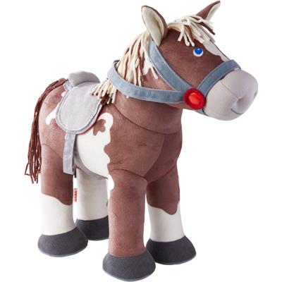 Haba paard Joey junior 35 x 30 cm textiel bruin/wit Haba paard Joey junior 35 x 30 cm textiel bruin/wit