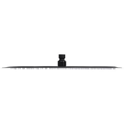 VidaXL Regendouchekop rond 40 cm roestvrij staal zwart