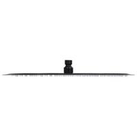 Regendouchekop rond 40 cm roestvrij staal zwart - thumbnail