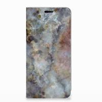 Nokia 7.1 (2018) Standcase Marmer Grijs - thumbnail