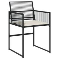 13-delige Tuinset met kussens poly rattan zwart - thumbnail