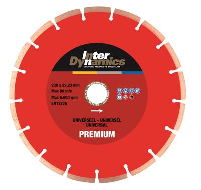 Inter Dynamics Diamantzaag Universeel Premium 350x30mm - 404352