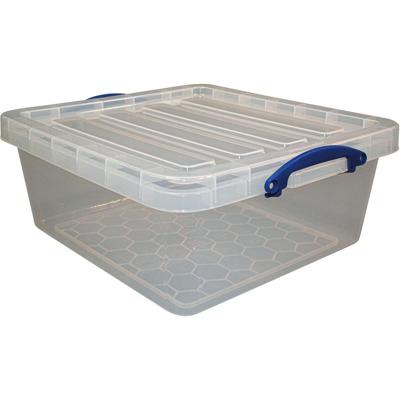 Really Useful Box opbergdoos 31,5 l, nestbaar, transparant Really Useful Box opbergdoos 31,5 l, nestbaar, transparant