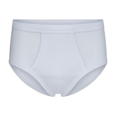 6 stuks heren slips met gulp - Voordeelverpakking - Katoenen Heren onderbroek met sluiting - ondergoed heren