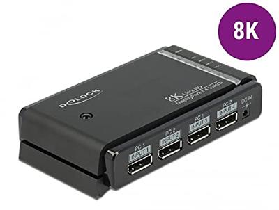 DeLOCK DisplayPort Switch 2x 2 Displayport in naar 1x 2 DisplayPort out