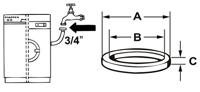 Cornat Dichting 1/2 Wasmachine (4St) - TEC380122 - thumbnail