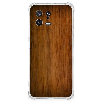 Xiaomi 13 Stevig Telefoonhoesje Donker Hout Xiaomi 13 Stevig Telefoonhoesje Donker Hout