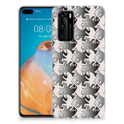 Huawei P40 | TPU Hoesje | Salamander Grey Huawei P40 | TPU Hoesje | Salamander Grey