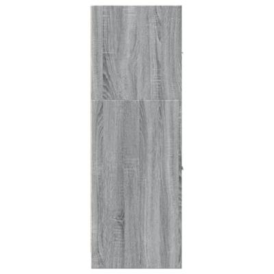 Apothekerskast 40x41x118 cm bewerkt hout grijs sonoma eiken
