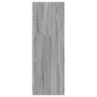 Apothekerskast 40x41x118 cm bewerkt hout grijs sonoma eiken - thumbnail