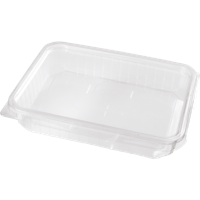 Bak | PP | 750ml | incl. Deksel | kilobak | 183x134x45mm | transparant | 150 stuks - thumbnail