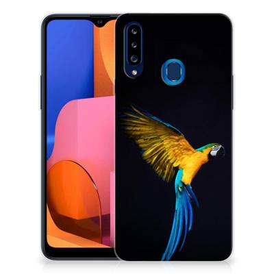 Samsung Galaxy A20s | TPU Hoesje | Papegaai