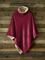 De Witte Lietaer De Witte Lietaer Ganges Teddy Poncho wine red - thumbnail