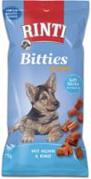 Rinti Bitties Puppy - kip & rundvlees | dubbelpak | 2 x 75 g | Aanvullend voer voor groeiende honden | Met Omega 3 voor de ontwikkeling van de hersenen | Zonder suiker en soja - thumbnail
