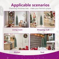 VidaXL Kunstkerstboom smal met standaard 180 cm pvc - thumbnail
