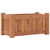 VidaXL Plantenbak verhoogd 50x25x25 cm massief teakhout - thumbnail