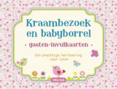 Deltas invulkaarten: kraambezoek en babyborrel roze Deltas invulkaarten: kraambezoek en babyborrel roze