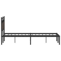 Bedframe zonder matras bewerkt hout bruin eikenkleur 120x190 cm - thumbnail