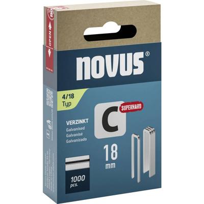 Novus Tools 042-0802 Nieten met smalle rug Type 4 1000 stuk(s) Afm. (l x b) 18 mm x 6.1 mm
