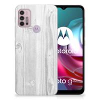 Motorola Moto G30 | G10 | Bumper Hoesje | White Wood - thumbnail