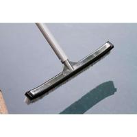 Interline deluxe zwembadborstel 45 cm aluminium/nylon - thumbnail