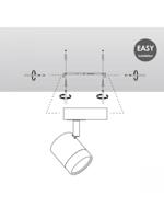 Home sweet home LED opbouwspot manu ↔ 9,5 cm zwart - thumbnail