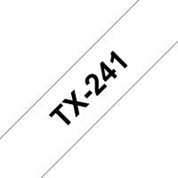 Labeltape brother tx-241 18 mm x 8 m wit / zwart - thumbnail